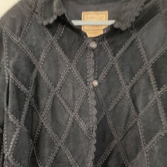 Doubled D ranch leather patch work jacket - Picture 2 of 6